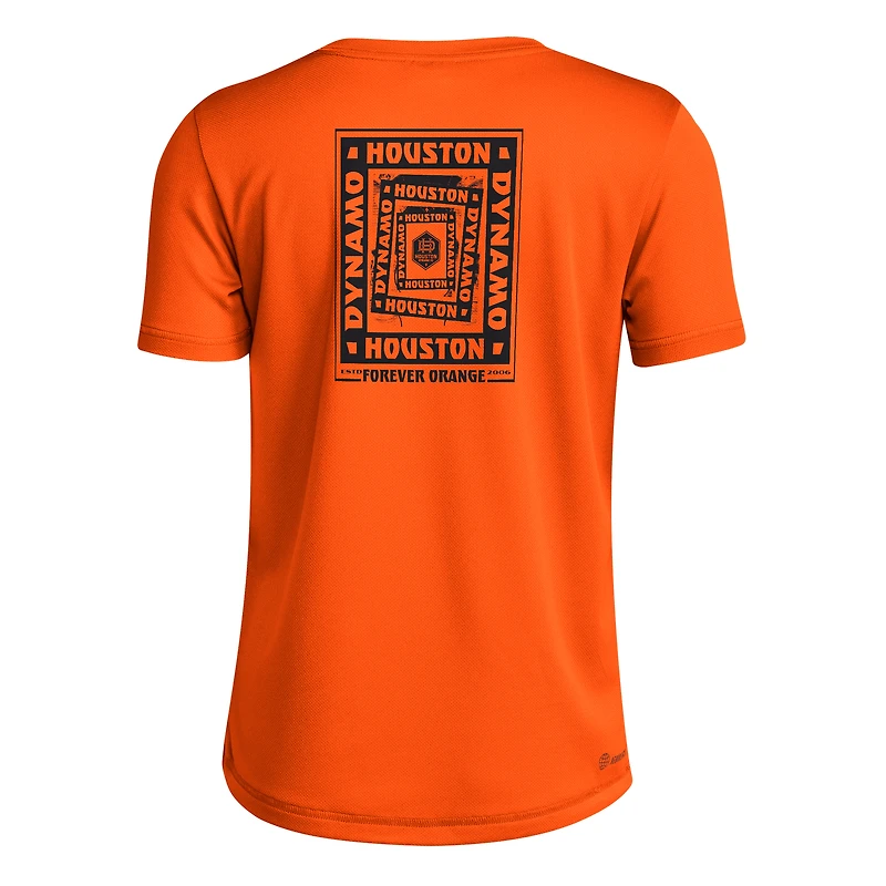 Youth adidas  Orange Houston Dynamo FC Local Wrap T-Shirt