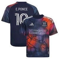 Youth adidas Ezequiel Ponce Blue Houston Dynamo FC 2026 Mission Control Replica Jersey