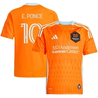 Maillot de joueur réplique la saison 2025 du Houston Dynamo FC Orange Ezequiel Ponce pour jeunes adidas