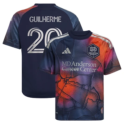 Youth adidas Guilherme Augusto Vieira dos Santos Blue Houston Dynamo FC 2026 Mission Control Replica Jersey