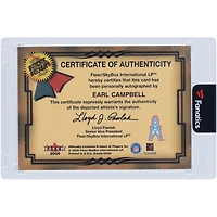 Earl Campbell Houston Oilers Autographed 2000 Fleer Greats Of The Game #EC Card