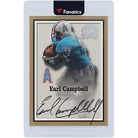 Earl Campbell Houston Oilers Autographed 2000 Fleer Greats Of The Game #EC Card