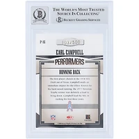 Earl Campbell Houston Oilers Autographed 2005 Donruss Gridiron Gear Performers Gold #P-16 #/500 Beckett Fanatics Witnessed Authenticated /10 Card