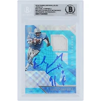 Earl Campbell Houston Oilers Autographed 2016 Panini Unparalleled Jerseys Relic #34 #/99 Beckett Fanatics Witnessed Authenticated 10 Card with "HOF 91" Inscription