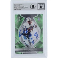 Earl Campbell Houston Oilers Autographed 2017 Panini Spectra Neon Green #120 #/25 Beckett Fanatics Witnessed Authenticated 10 Card with "HOF 91" Inscription