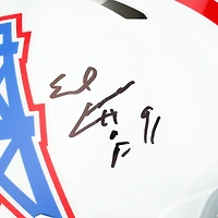 Earl Campbell Houston Oilers Autographed Riddell 1975-80 Throwback Speed Authentic Helmet with "HOF 91" Inscription