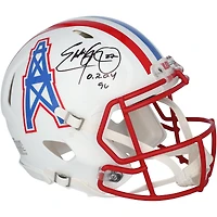 Eddie George Houston Oilers Autographed Riddell Speed Authentic Helmet with "OROY 96" Inscription
