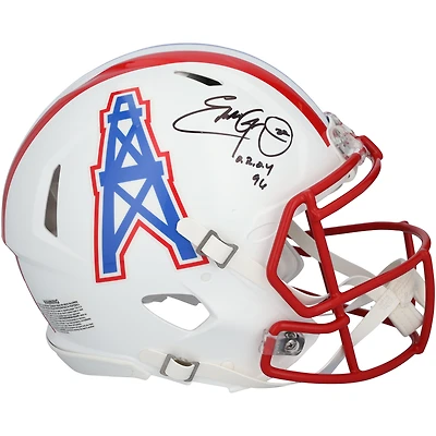 Eddie George Houston Oilers Autographed Riddell Speed Authentic Helmet with "OROY 96" Inscription