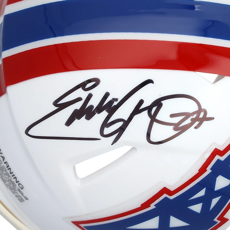 Casque Riddell Speed Mini autographié par Eddie George des Houston Oilers avec inscription « OROY 96 »