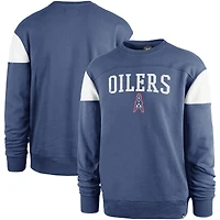 Sweat-shirt Groundbreaker Onset '47 bleu pour hommes des Houston Oilers