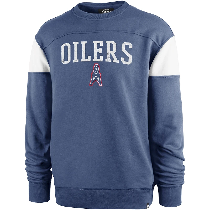 Sweat-shirt Groundbreaker Onset '47 bleu pour hommes des Houston Oilers