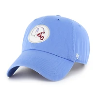 Men's '47  Light Blue Houston Oilers Hard Hat Clean Up Adjustable Hat