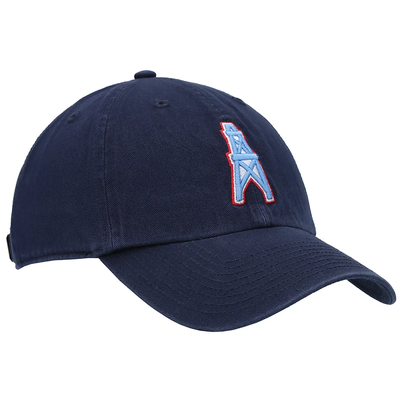 Casquette réglable '47 Navy Houston Oilers Clean Up Legacy pour homme