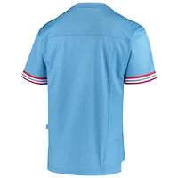 Men's Mitchell & Ness Light Blue Houston Oilers Big Face Historic Logo V-Neck T-Shirt