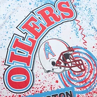 T-shirt sublimé blanc Mitchell & Ness Team Burst des Houston Oilers pour hommes