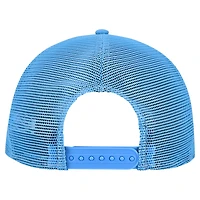 Men's New Era Cream/Light Blue Houston Oilers Gridiron Classics  Cutout A-Frame 9FIFTY Snapback Hat