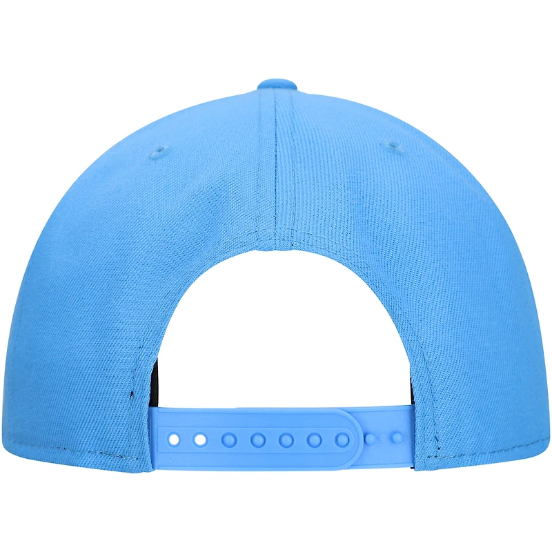 Men's New Era Light Blue Houston Oilers Gridiron Classics Main Script 9FIFTY Snapback Hat