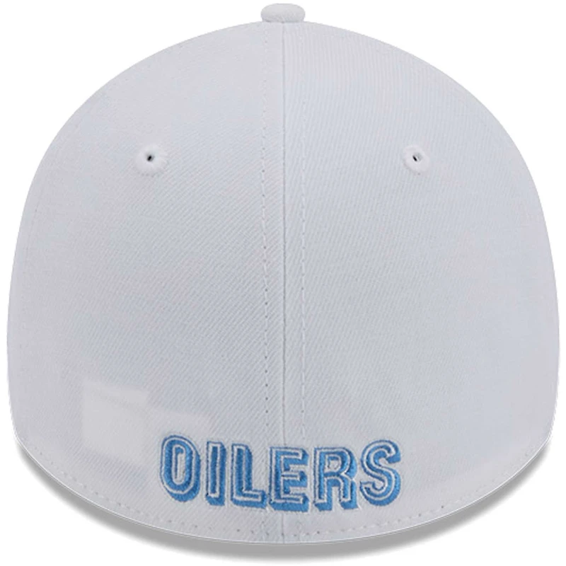 Men's New Era White Tennessee Titans Main 39THIRTY Flex Hat