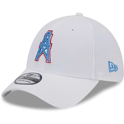 Casquette flexible principale 39THIRTY des Tennessee Titans New Era pour hommes, blanche