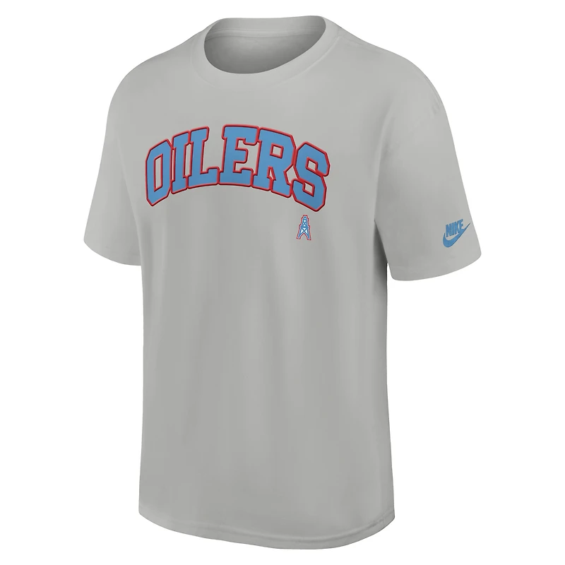 Men's Nike Gray Houston Oilers Rewind Statement Max90 T-Shirt