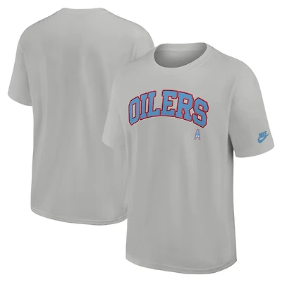 Men's Nike Gray Houston Oilers Rewind Statement Max90 T-Shirt