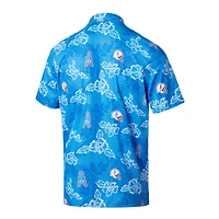 Polo de performance Reyn Spooner Houston Oilers Throwback Pua bleu clair pour homme