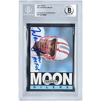 Warren Moon Houston Oilers Autographed 1985 Topps #251 BAS Authenticated Card with "HOF 06" Inscription