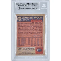 Warren Moon Houston Oilers Autographed 1985 Topps #251 BAS Authenticated Card with "HOF 06" Inscription