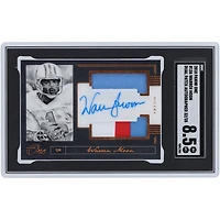Warren Moon Houston Oilers Autographed 2018 Panini One Dual Tri-Color Relic Patch #156 #32/35 SGC Authenticated 8.5 Card 