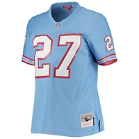 Maillot réplique Mitchell & Ness Eddie George bleu clair des Houston Oilers pour femme