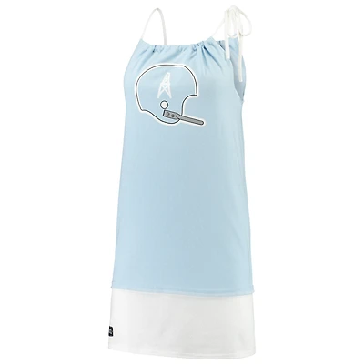 Refried Vêtements - Robe débardeur vintage durable pour femmes Houston Oilers bleu clair