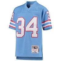Maillot de joueur retraité Mitchell & Ness Earl Campbell bleu clair Houston Oilers 1980 Gridiron Classic Legacy