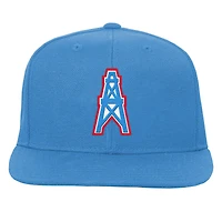 Casquette snapback bleu clair Houston Oilers Gridiron Classics pour jeunes Mitchell & Ness
