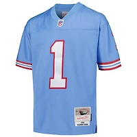 Maillot Mitchell & Ness Warren Moon Light Blue Houston Oilers Gridiron Classics 1993 pour joueur retraité