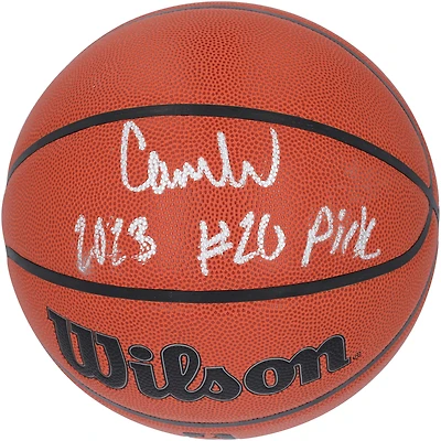 Cam Whitmore Houston Rockets Autographed  Wilson Authentic Series Indoor/Outdoor Basketball with "2023 #20 Pick" Inscription