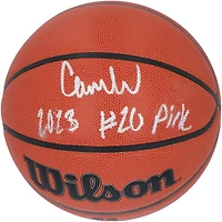 Cam Whitmore Houston Rockets Autographed  Wilson Authentic Series Indoor/Outdoor Basketball with "2023 #20 Pick" Inscription