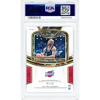 Charles Barkley Houston Rockets Autographed 2020-21 Panini Select Purple Pulsar Prizm #SG-CBK #2/10 PSA Authenticated 10 Card