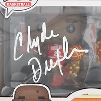Figurine Funko Pop! autographiée de Clyde Drexler et Hakeem Olajuwon des Houston Rockets