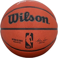 Clyde Drexler & Hakeem Olajuwon Houston Rockets Autographed Wilson Authentic Series Indoor/Outdoor Basketball