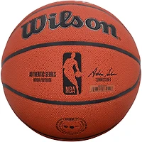 Clyde Drexler & Hakeem Olajuwon Houston Rockets Autographed Wilson Authentic Series Indoor/Outdoor Basketball