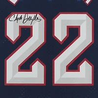 Clyde Drexler Houston Rockets Autographed Navy 1996-97 Mitchell & Ness Replica Jersey