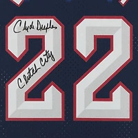Clyde Drexler Houston Rockets Autographed Navy Mitchell & Ness 1995-96 Replica Jersey with "Clutch City" Inscription