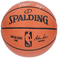 Clyde Drexler Houston Rockets Autographed Spalding Indoor/Outdoor Basketball with "HOF 04" Inscription