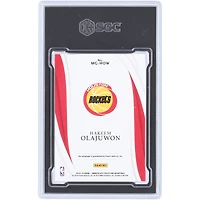 Hakeem Olajuwon Houston Rockets Autographed 2018-19 Panini Immaculate Collection Marks Of Greatness #MG-HOW #48/49 SGC Authenticated 8.5 Card