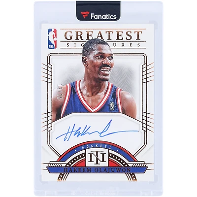 Hakeem Olajuwon Houston Rockets Autographed 2023-24 Panini National Treasures NBA Greatest Signatures #NGS-HKO #13/25 Card