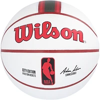 Hakeem Olajuwon Houston Rockets Autographed Wilson 2024-25 City Edition Collector Basketball with "The Dream" Inscription 