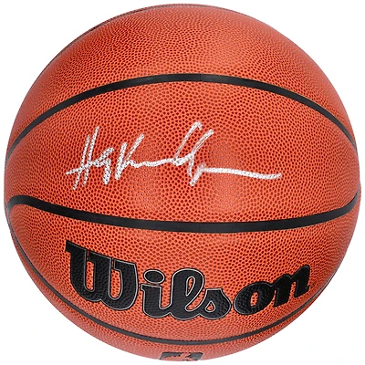 Ballon de basket-ball d'intérieur/extérieur Wilson Authentic Series autographié par Hakeem Olajuwon Houston Rockets