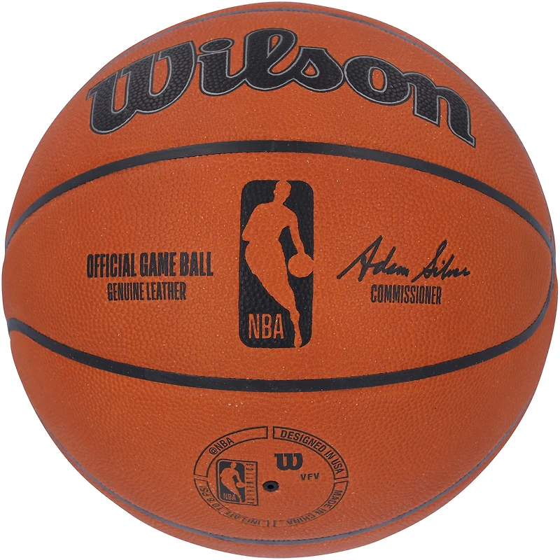 Hakeem Olajuwon Houston Rockets Autographed Wilson Official Game Basketball 