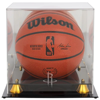 Houston Rockets Golden Classic Team Logo Basketball Display Case