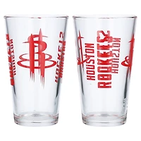 Houston Rockets Lot de deux 16 oz. Ensemble de verres à pinte